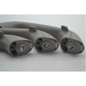 Kit 3 Puxador Alça Teto Pqp Toyota Etios 2014 Original Cinza-escuro