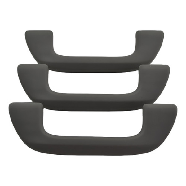 Kit 3 Puxador Alça Pqp Teto Honda Civic 2010 Original - Cinza