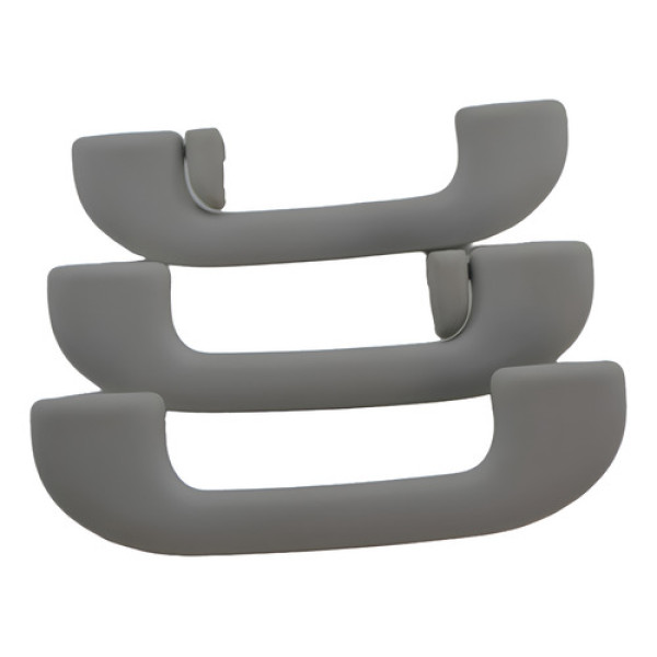 Kit 3 Puxador Alça Teto Pqp Jeep Renegade 2021 Original Cinza