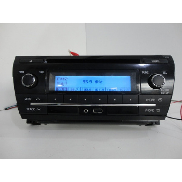 Radio Aparelho Som Painel Toyota Corolla 2014 Original