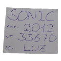 Luz Cortesia Interna Teto Sonic 2012 Original