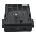 Entrada Dupla Conector Usb Tipo C Vw Polo 2020 Nivus Origina Preto