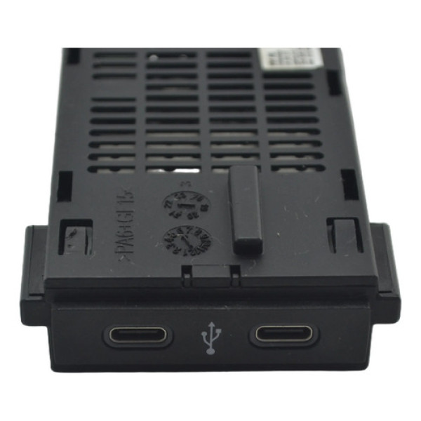 Entrada Dupla Conector Usb Tipo C Vw Polo 2020 Nivus Origina Preto