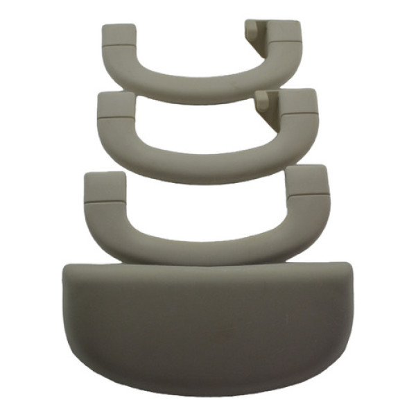 Kit 3 Puxador Pqp Alça Teto + Porta Óculos Punto 2011 Origin Bege