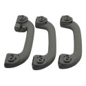 Kit Com 3 Puxador Alça Teto Pqp Hyundai Ix35 2011 Original Cinza