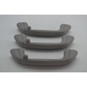 Kit 3 Pqp Puxador Alça Teto Pqp Toyota Etios Original Cinza