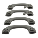 Kit 4 Puxador Alça Teto Pqp Peugeot 408 2017 Original Cinza