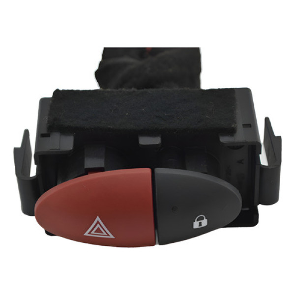 Botão Pisca Alerta Trava Destrava Renault Master 2022 Origin - Preto