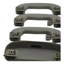 Kit Puxador Alça Pqp E Porta Óculos Teto Gm Meriva Original Cinza