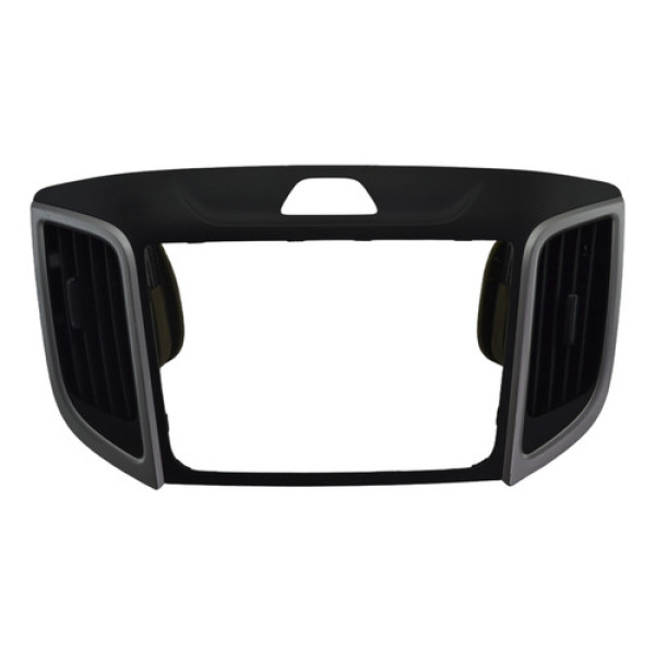 Moldura Radio Central Painel C/difusor Creta 2020 Origin Preto