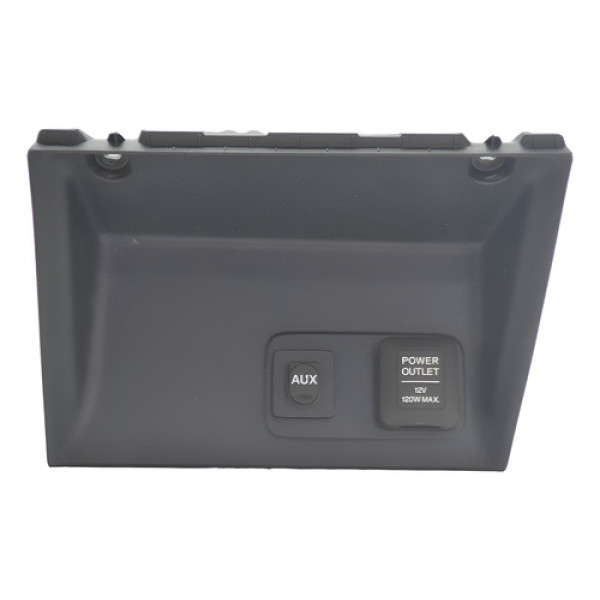 Moldura Com Tomada 12v + Entrada Auxiliar Civic 2012 Origina Preto