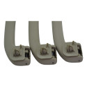 Kit 3 Puxador Alça Teto Pqp Nissan Livina 2013 Original Bege