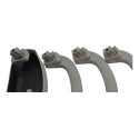 Kit 3 Puxador Alça Teto Pqp + Porta Oculos Punto 2013 Origin Bege