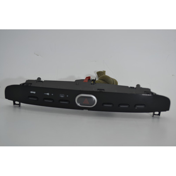 Botão Pisca Alerta Desembaçador Trava Fiat Linea 2016 Origin - Preto