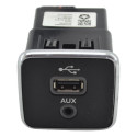 Entrada Conector Usb Auxiliar Argo 2019 Cronos Original Preto