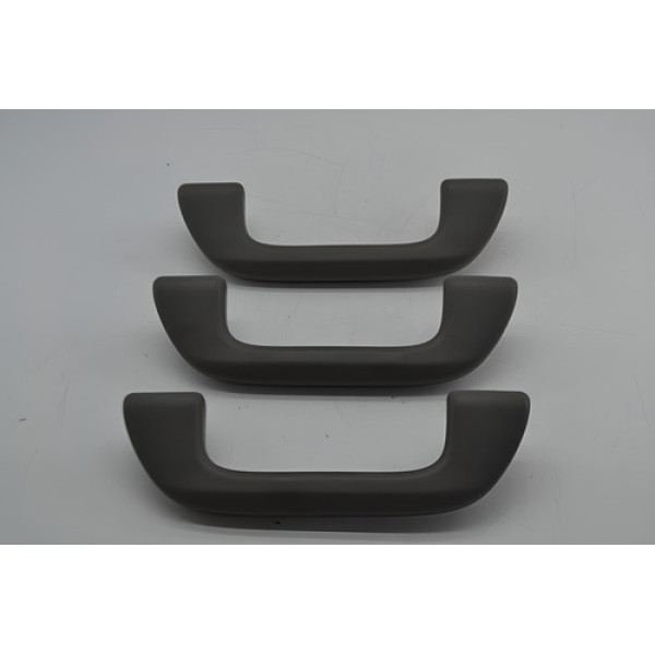 Kit 3 Puxador Alça Teto Pqp Honda Civic 2007 Original - Cinza-escuro