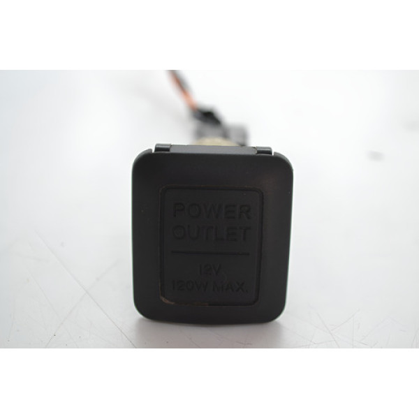 Tomada Entrada Energia 12v Console  Honda Crv 2008 Original Preto