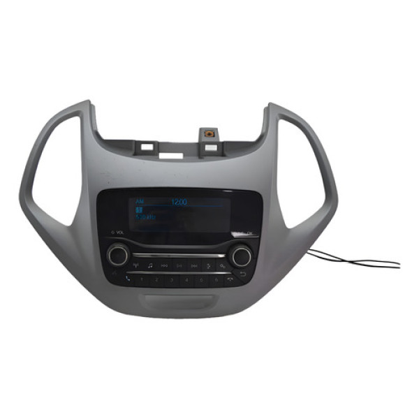 Radio Aparelho Som Painel C/ Moldura Ford Ka 2021 Original Cinza