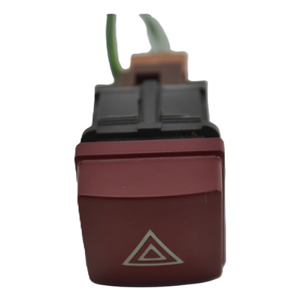 Botão Comando Pisca Alerta Painel Peugeot 207 2011 Original - Vermelho