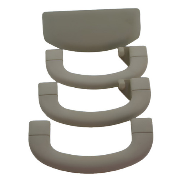 Kit 3 Puxador Alça Teto Pqp + Porta Oculos Punto 2012 Origin Bege