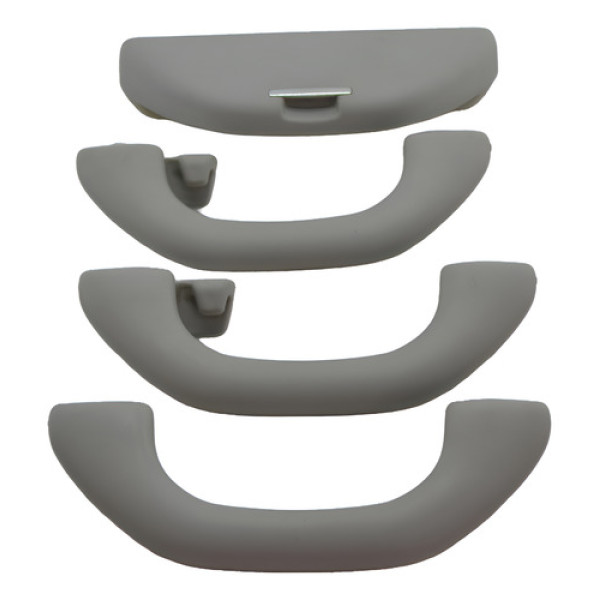 Kit 3 Alça Teto Pqp C/porta Oculos Vw Polo 2011 Original - Cinza