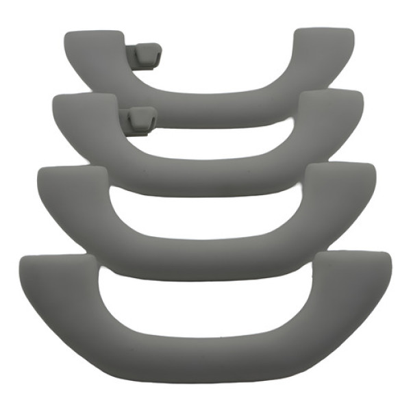 Kit 4 Puxador Alça Teto Pqp Volkswagen Tiguan 2014 Original - Cinza