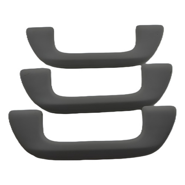 Kit 3 Puxador Alça Teto Pqp New Fit 2009 A 2013 Original - Cinza-escuro