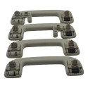 Kit 4 Puxador Alça Teto Pqp Interno Corolla 2020 Original Cinza
