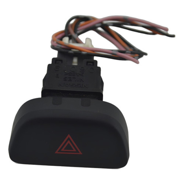 Botão Pisca Alerta Painel Nissan March 2013 Original Preto Botão Pisca Alerta Painel Nissan March 2013 Original Preto