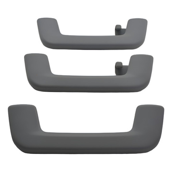 Kit Com 3 Puxador Alça Teto Pqp Chery Tiggo 8 2021 Original Cinza-escuro