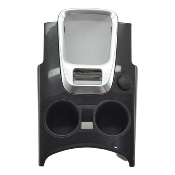 Moldura Porta Copos Console Central 3008 2014 Original Preto