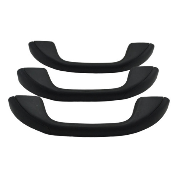 Kit 3 Puxador Alça Teto Pqp Duster 2018 2019 Original Preto Preto