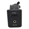 Entrada Conector Usb Auxiliar Nissan Kicks 2019 Original - Preto