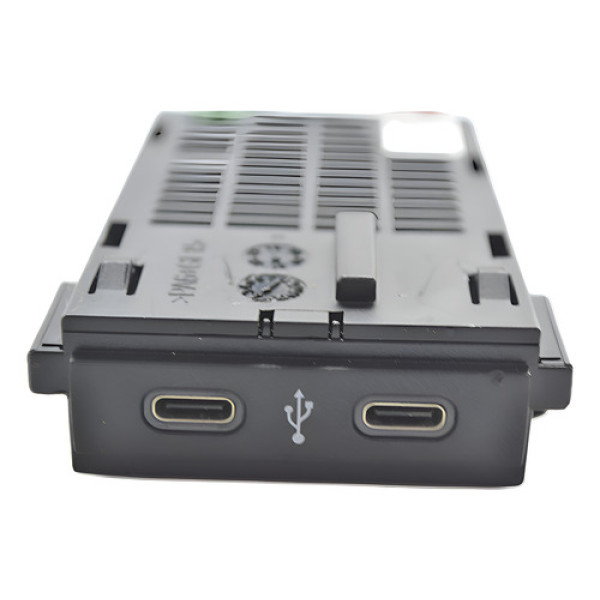 Entrada Dupla Usb Tipo C Volkswagen Jetta 2021 Original Preto