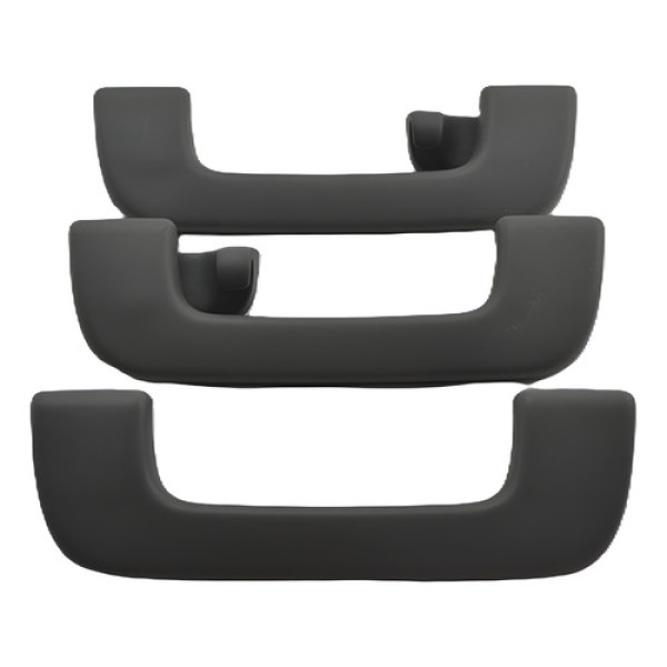 Kit Com 3 Puxador Alça Teto Pqp Audi A3 2020 Original Cinza-escuro