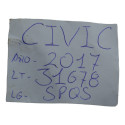 Par Presilha Suporte Quebra Sol Honda Civic 2017 Original