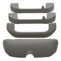 Kit 3 Puxador Teto Pqp + Porta Oculos Palio 2015 Original Cinza