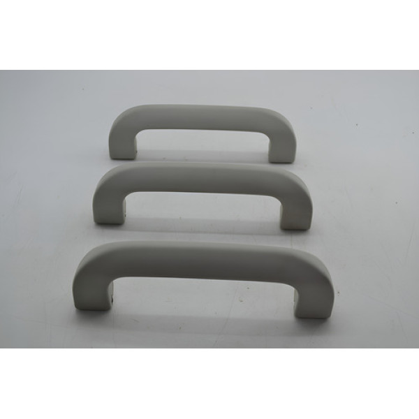 Kit 3 Puxador Alça Teto Pqp Vw Crossfox 2008 Original Cinza