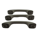 Kit 3 Puxador Alça Teto Pqp Sandero 2013 Duster Original Bege