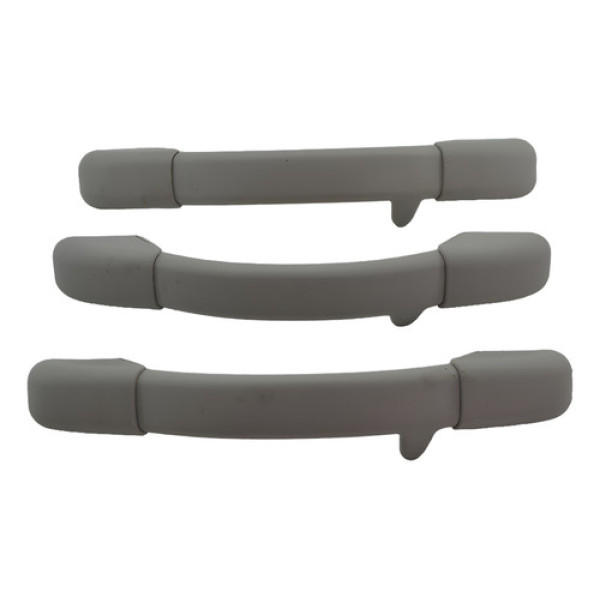 Kit Com 3 Puxador Alça Pqp Teto Peugeot 207 2011 Original - Bege