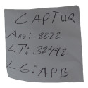 Apoio De Braço Console Central Captur 2021 2022 Original Preto