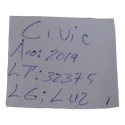 Luz Cortesia Interna Teto C/ Botão Honda Civic 2019 Original