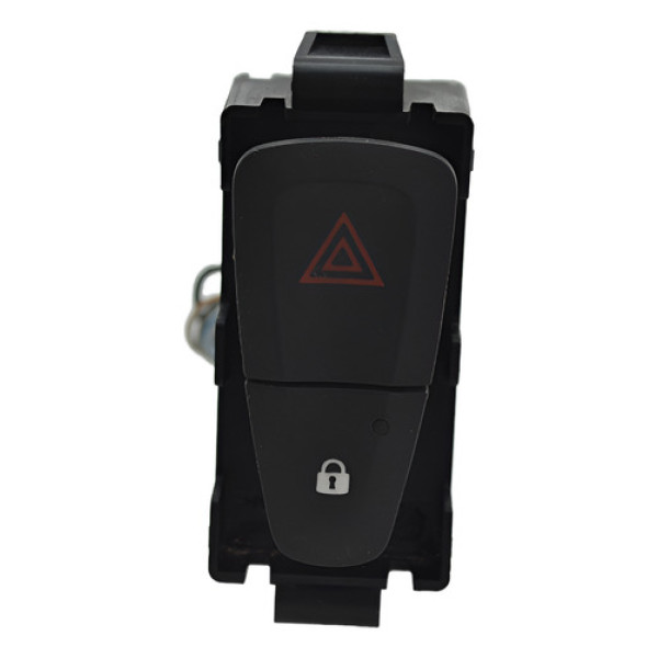 Botão Pisca Alerta Trava Destrava Sandero 2018 Logan Origina - Preto