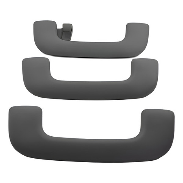 Kit Com 3 Puxador Alça Teto Pqp Hyundai Creta 2021 Original Cinza-escuro