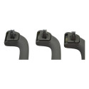 Kit Com 3 Puxador Alça Teto Pqp Honda City 2013 Original Cinza-escuro
