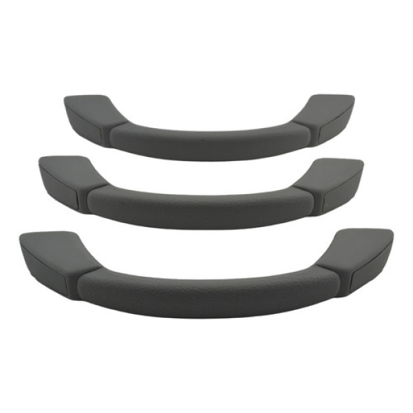 Kit Com 3 Puxador Alça Teto Pqp Pajero Tr4 2011 Original Cinza