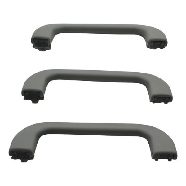 Kit 3 Apoio Puxador Alça Teto Pqp Vw Spacefox 2011 Original Cinza