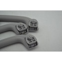 Kit 3 Puxador Alça Apoio Teto Pqp I30 2012 Original Cinza