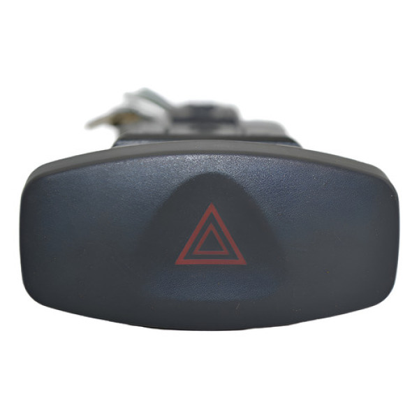Botão Pisca Alerta Painel Renault Sandero 2012 Original - Preto