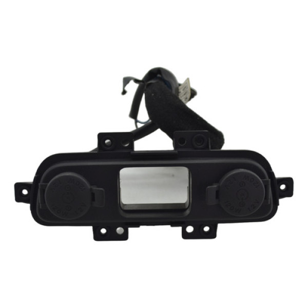 Moldura Tomadas 12v Dupla Console Sportage 2011 Original Preto